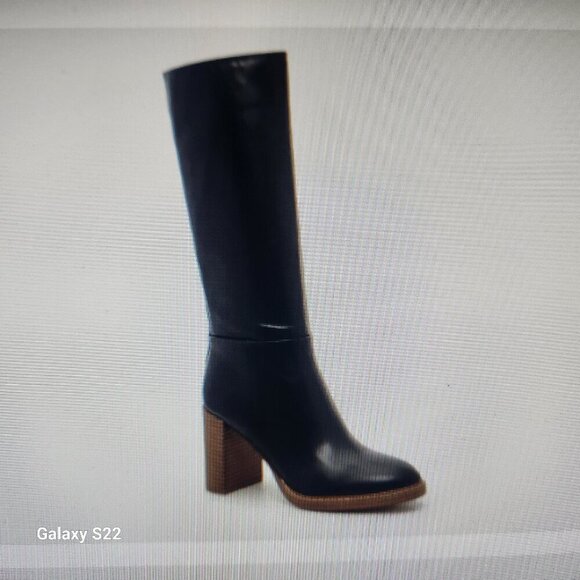 Marc Fisher Gabey Boots. Black. Leather. NIB. Size 10 - Picture 1 of 11